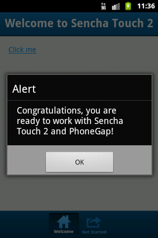Working app using Sencha Touch 2 and PhoneGap